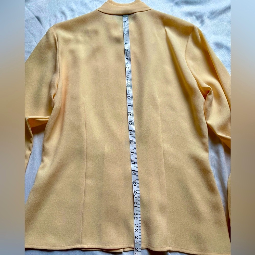 Vintage Pendleton Portland Oregon Solid yellow Button Down Blouse Size 8‎ - Picture 15 of 15